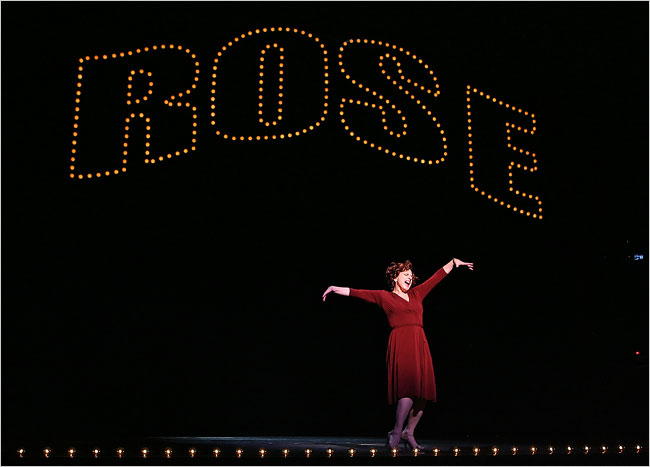 Patti LuPone as Rose in Gypsy .