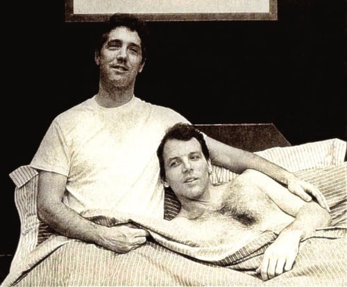 Michael Rupert and Stephen Bogardus in Falsettos.