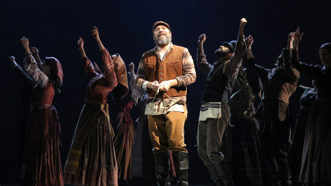 Danny Burstein in Fiddler on the Roof .