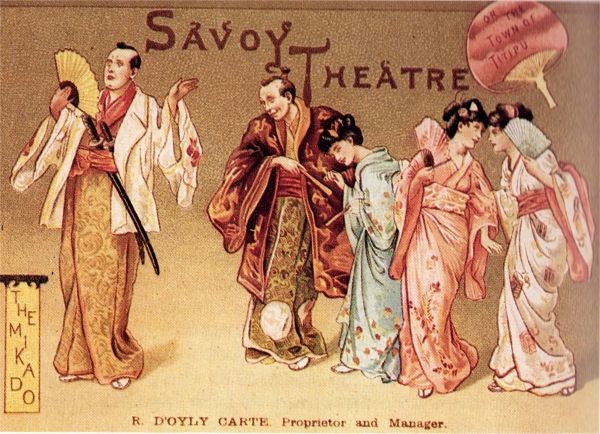 Programme for The Mikado , 1885