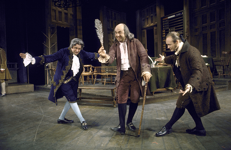 Henry Le Clair, Howard Da Silva, and David Vosburgh in 1776 .