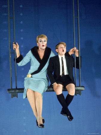 Angela Lansbury and Frankie Michaels in Mame .