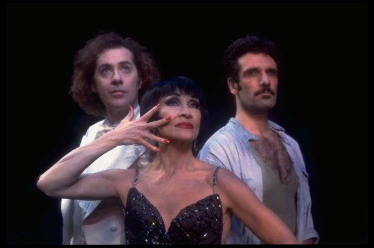 Jeff Hyslop, Chita Rivera and Anthony Crivello in Kiss of the Spider Woman .
