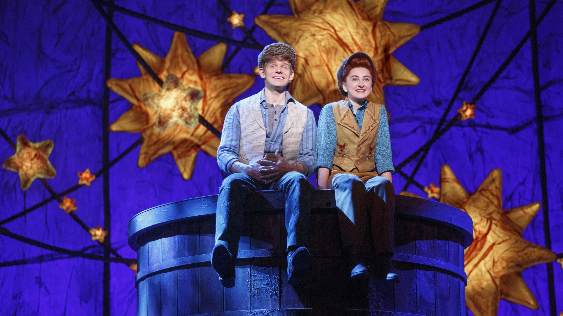 Andrew Keenan-Bolger and Sarah Charles Lewis in Tuck Everlasting .