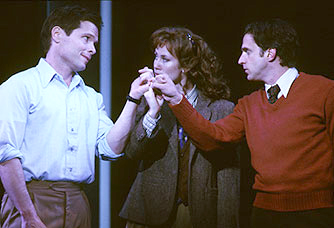 Michael Hayden, Miriam Shor and Raúl Esparza in the 2002 Kennedy Center production.