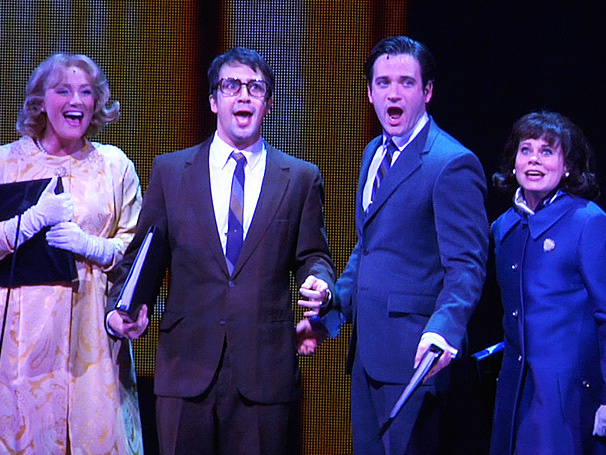 Betsy Wolfe, Lin-Manuel Miranda, Colin Donnell and Celia Keenan-Bolger in the Encores production.