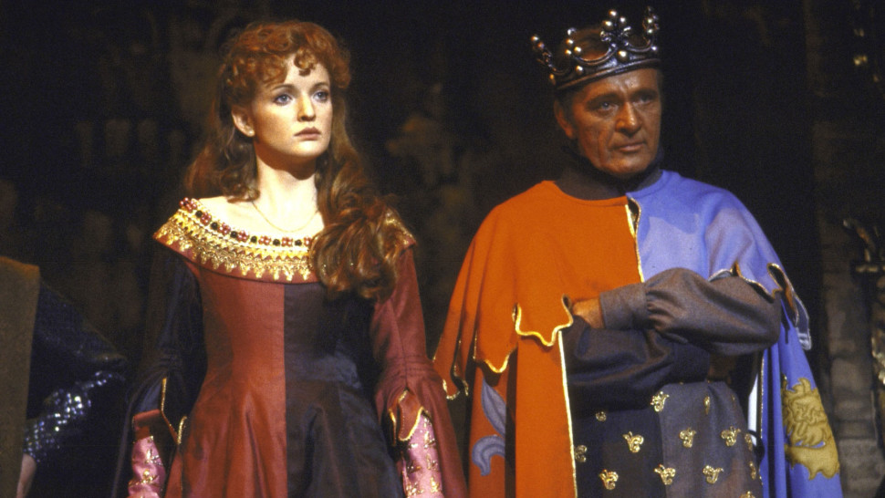 Christine Ebersole and Richard Burton in Camelot .