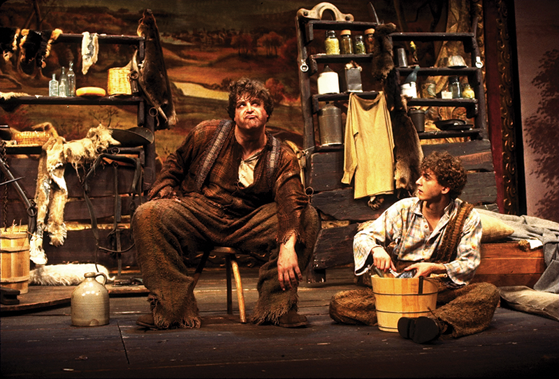 John Goodman and Daniel Jenkins in Big River .
