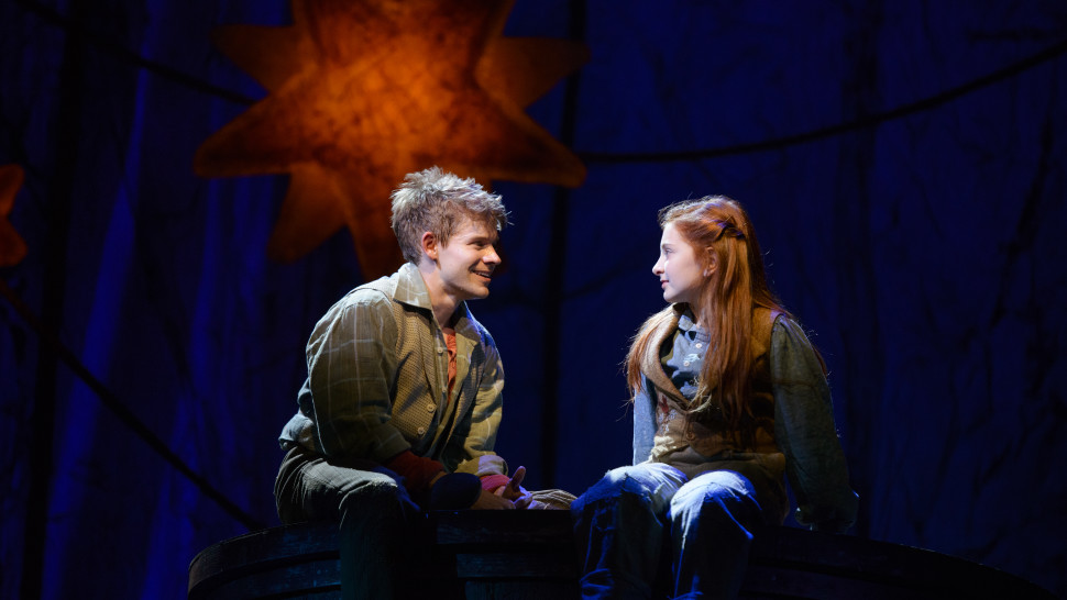 Andrew Keenan-Bolger and Sarah Charles Lewis in Tuck Everlasting .