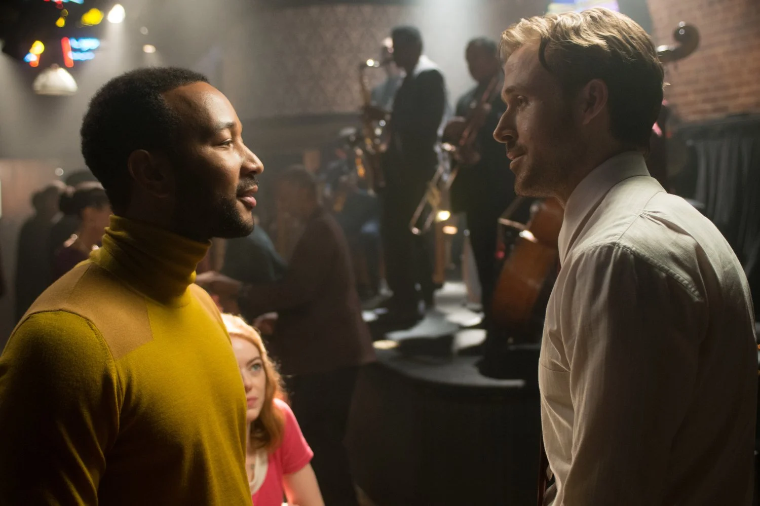 John Legend, Emma Stone and Ryan Gosling