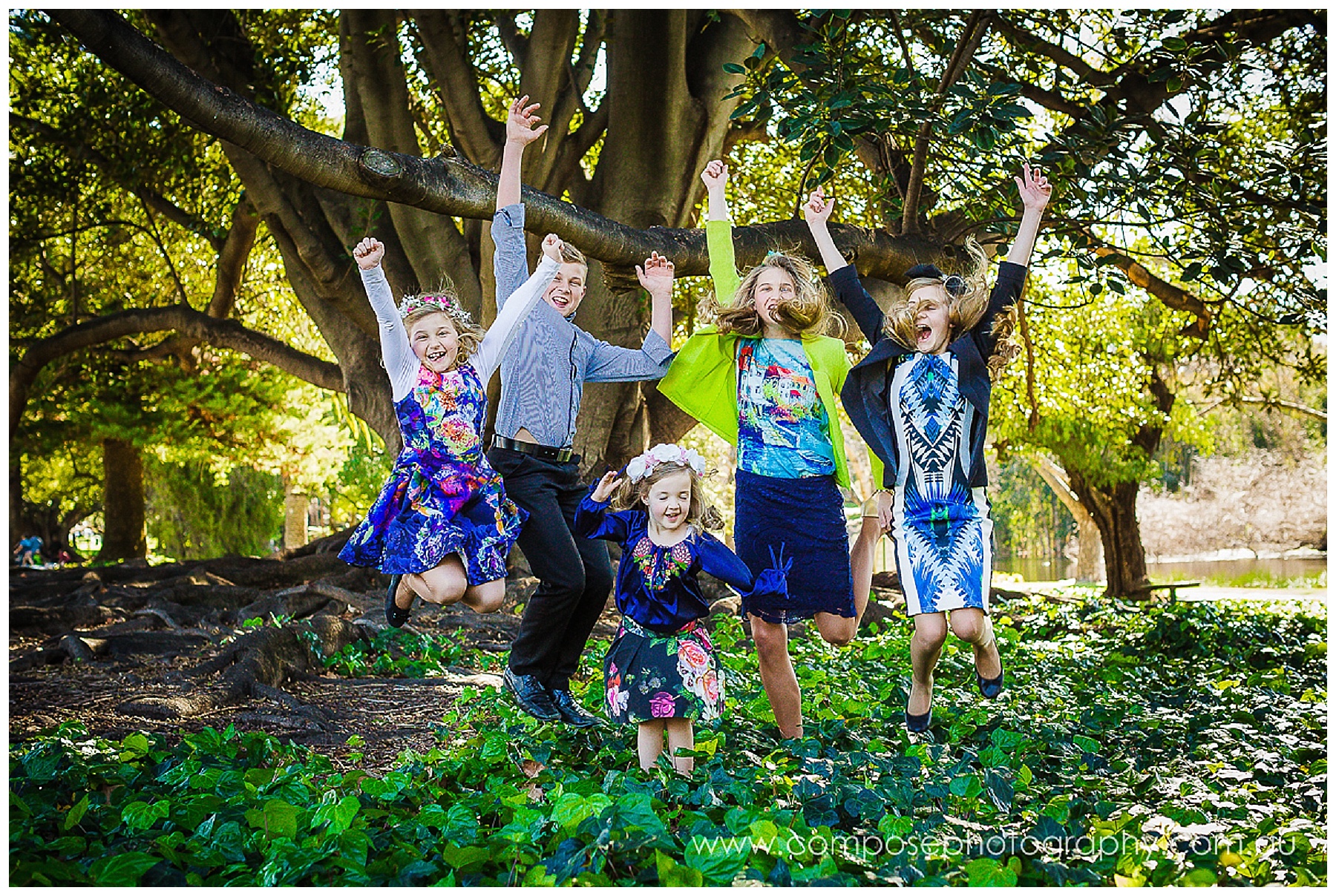 grandkids family portrait