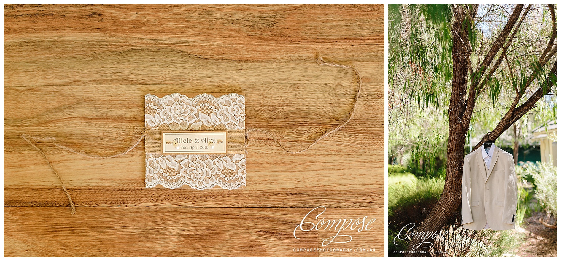 lace wedding invite