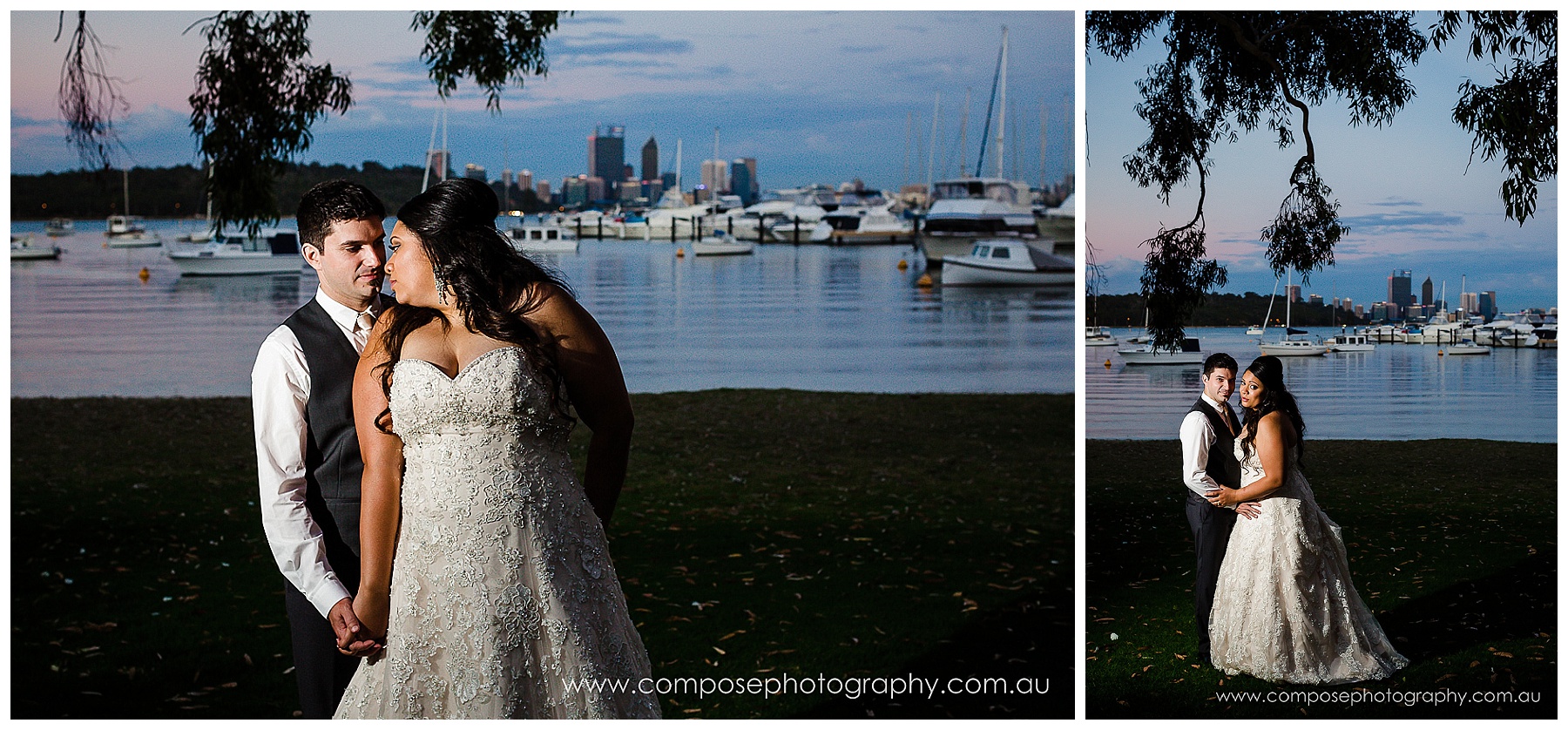 sunset at matilda bay