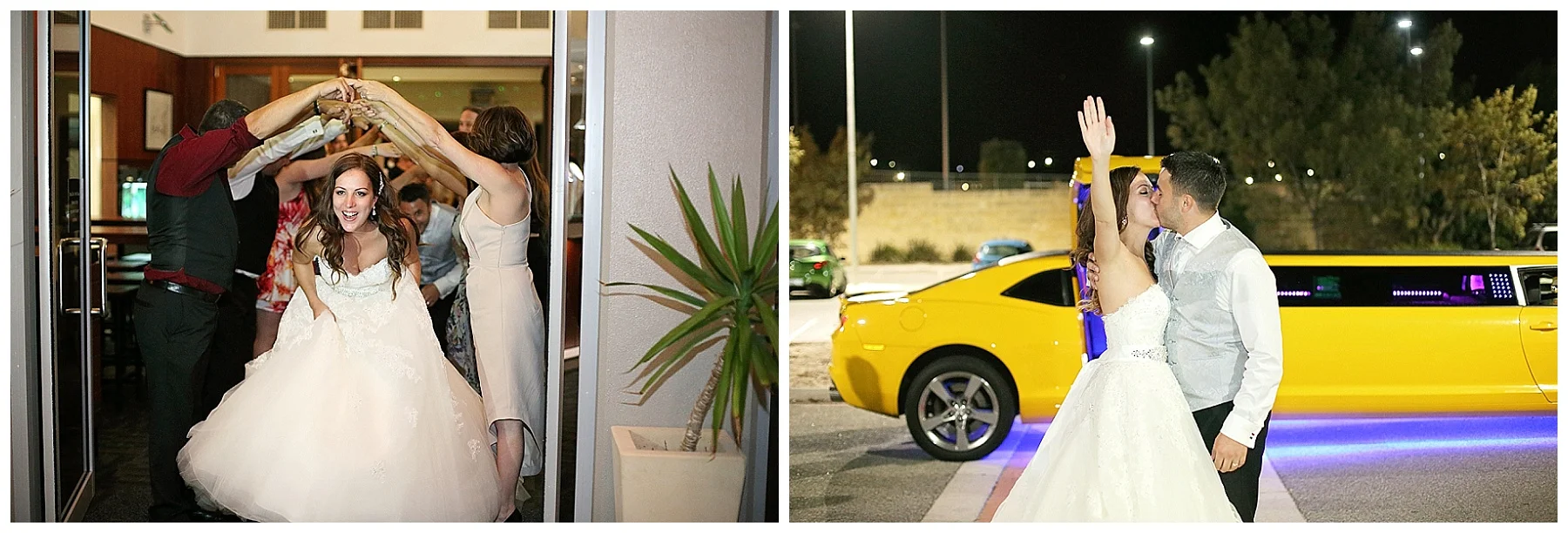 bumblebee wedding car perth