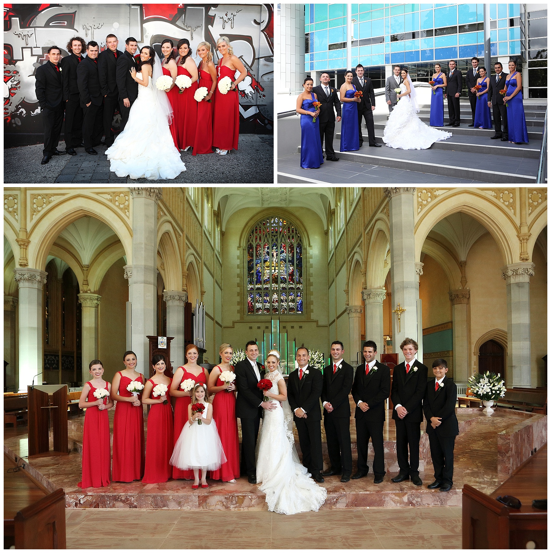 Red bridesmaid dress