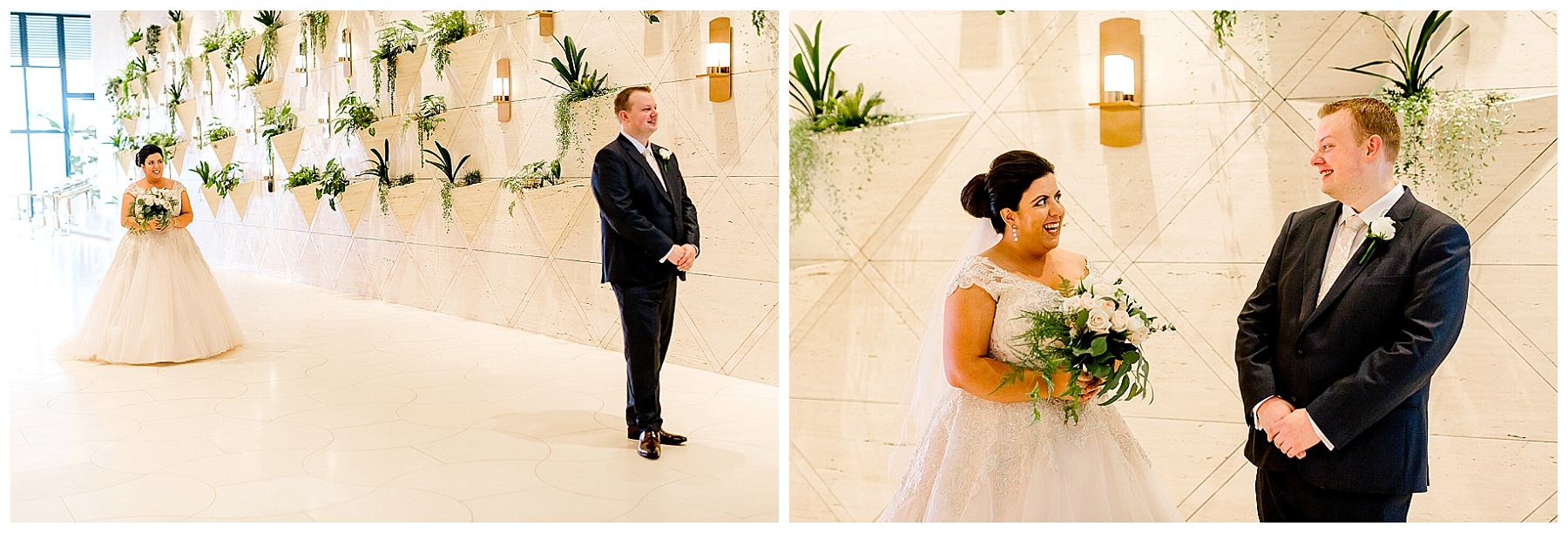 first look wedding photography