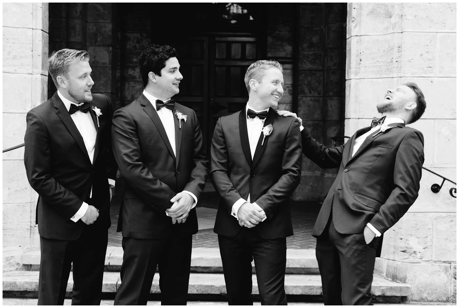groom in tuxedo
