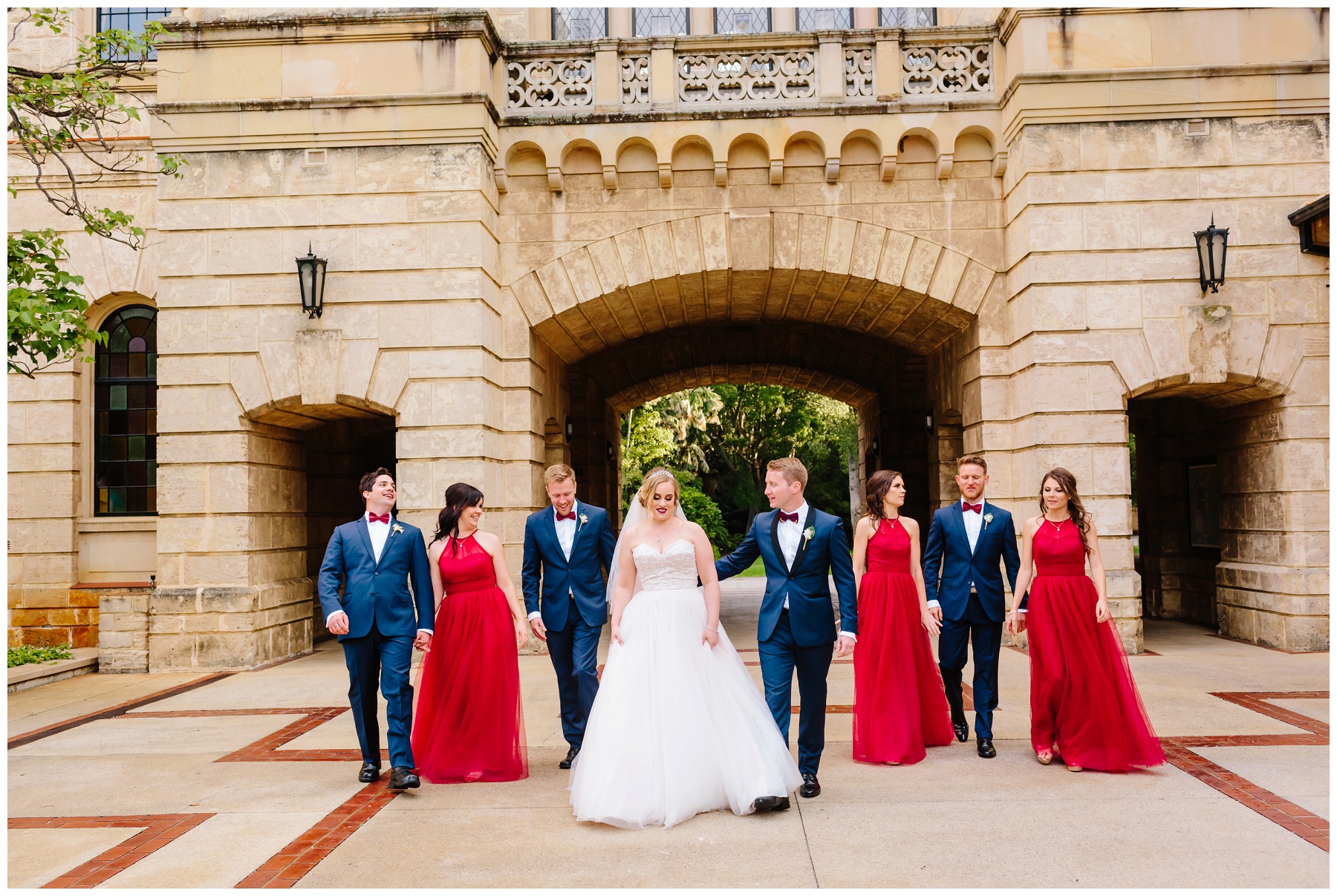 bridal party at UWA