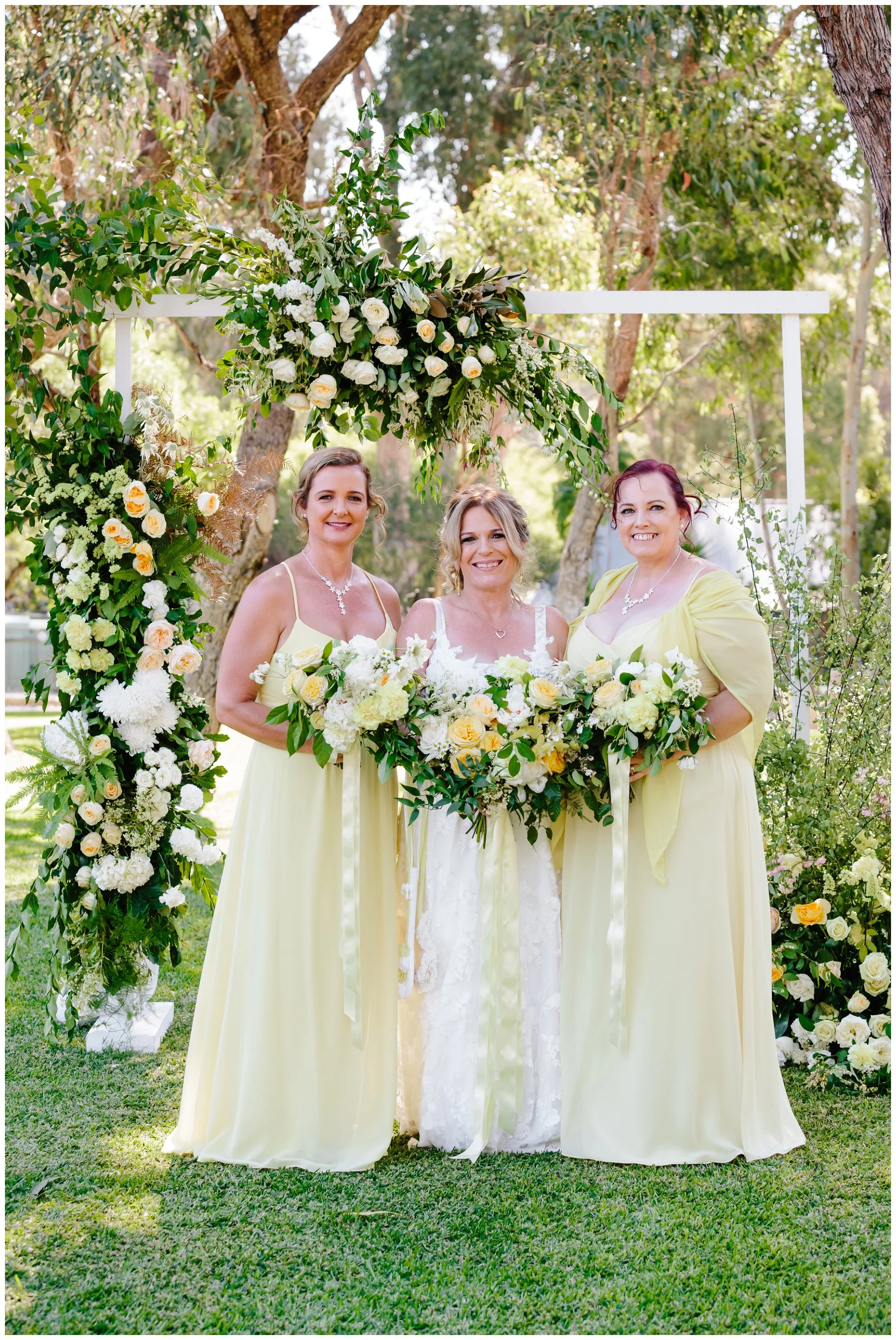 yellow wedding flowers