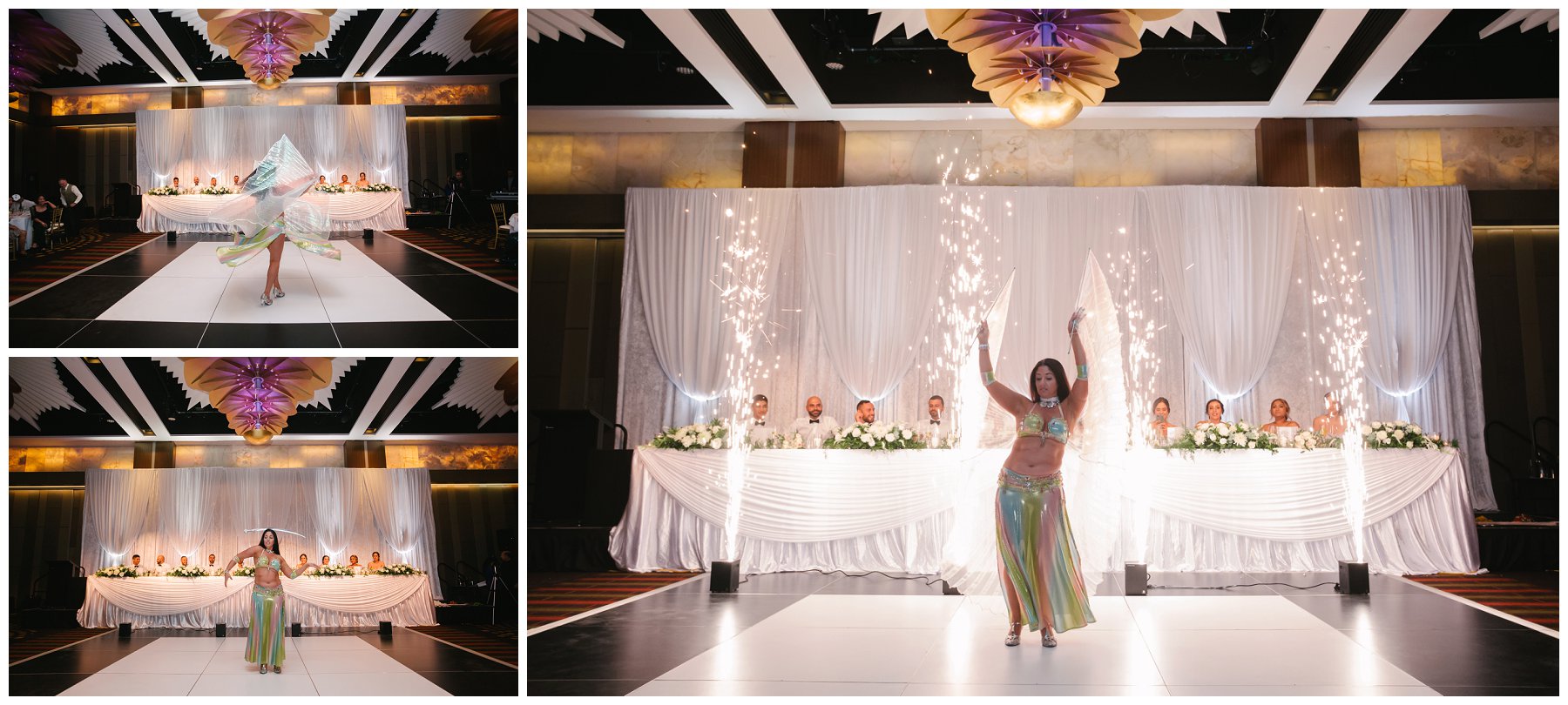 Belly dancing wedding