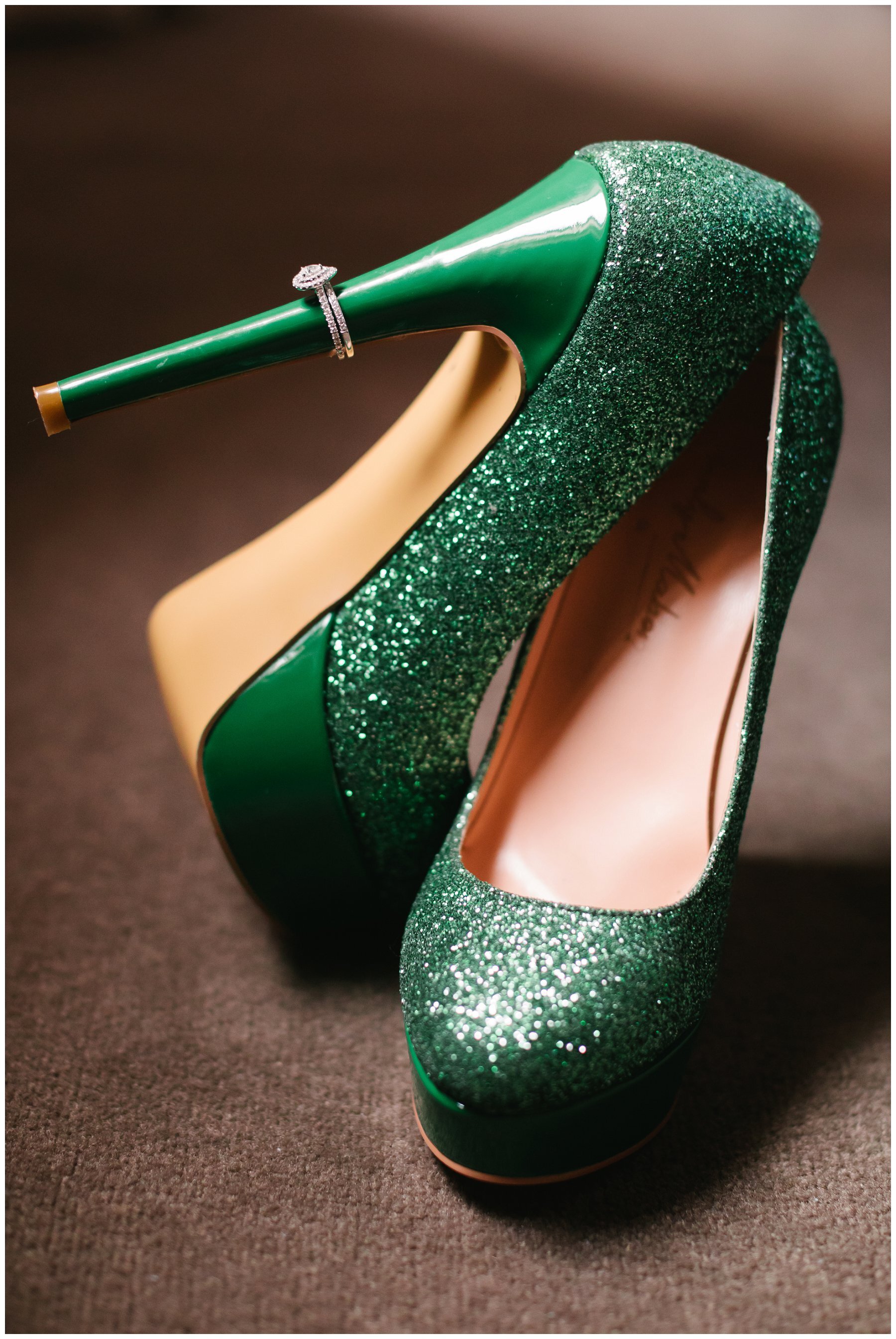 green wedding shoes 
