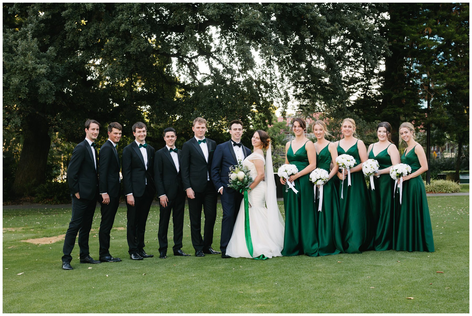green bridesmaid dress 
