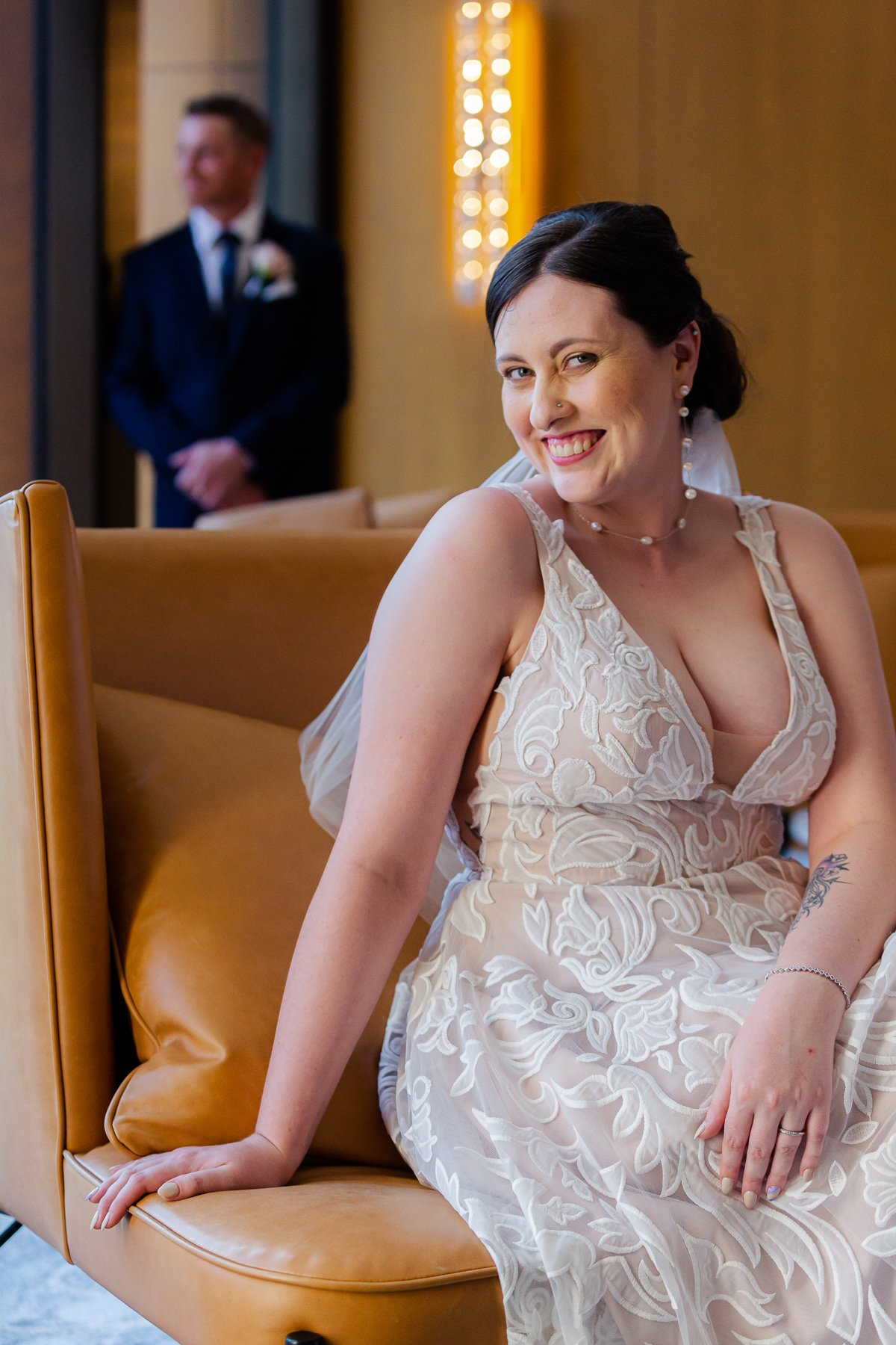 Bride getting ready at Ritz Carlton Perth 