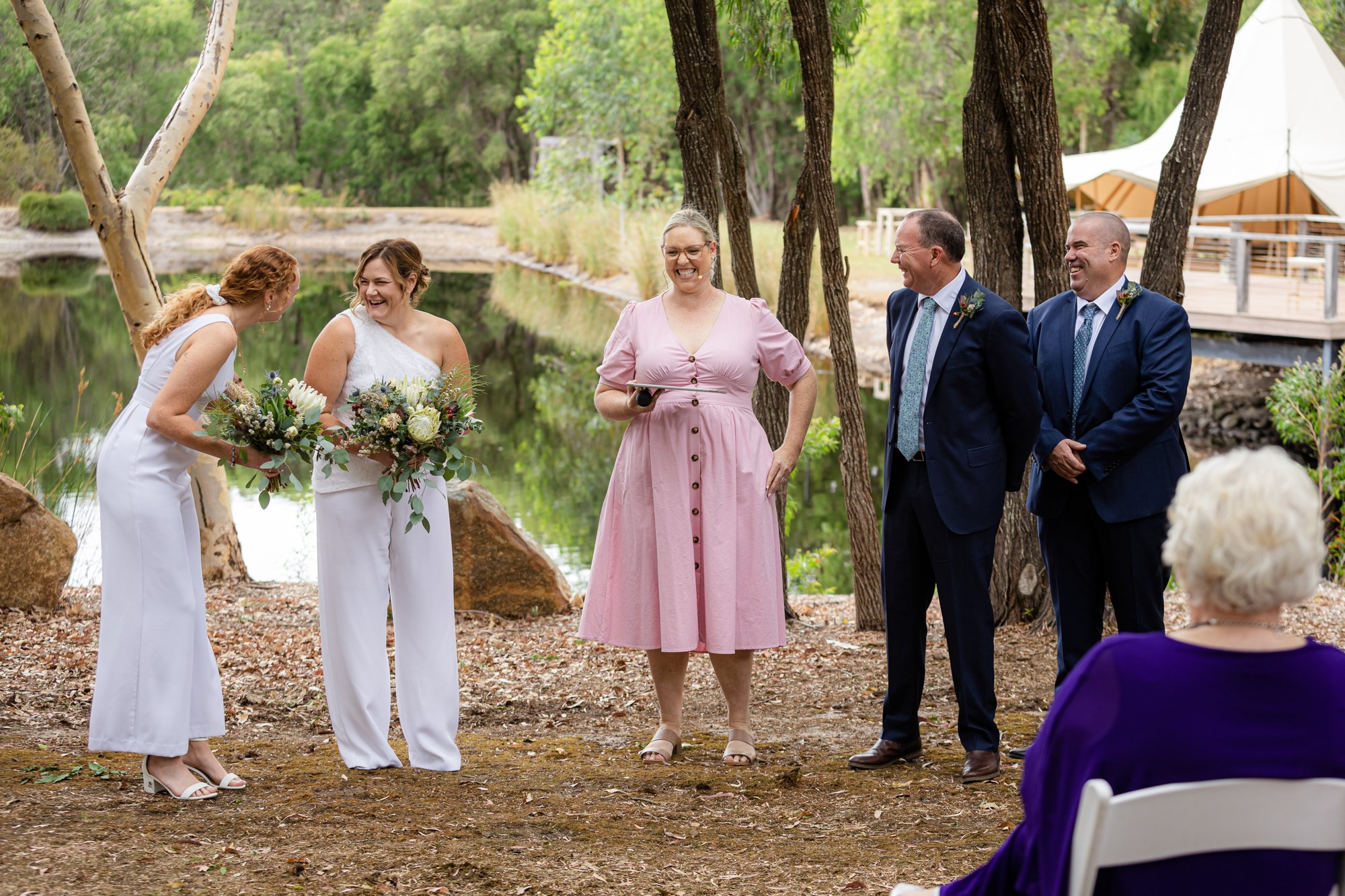 outside wedding ceremony 