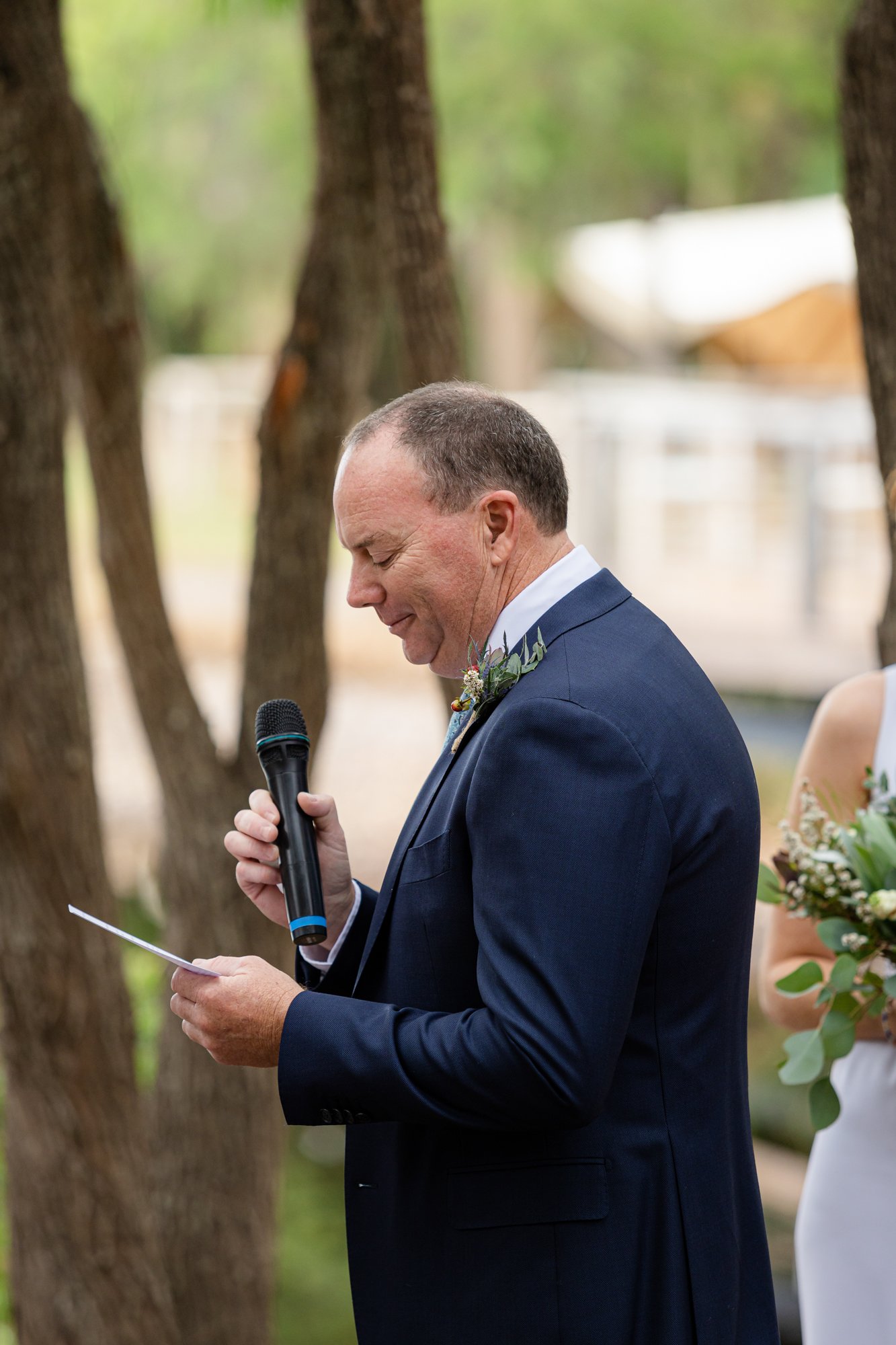groom saying his vows to the bride
