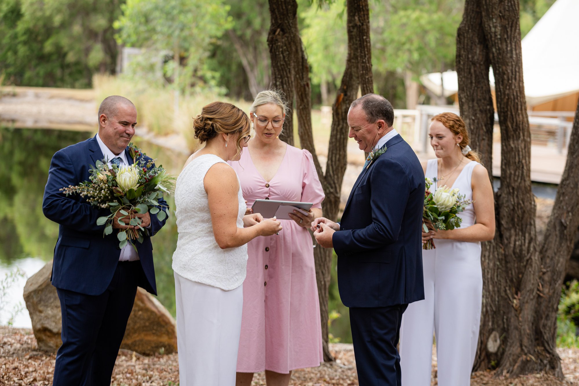 outside view wedding ceremony