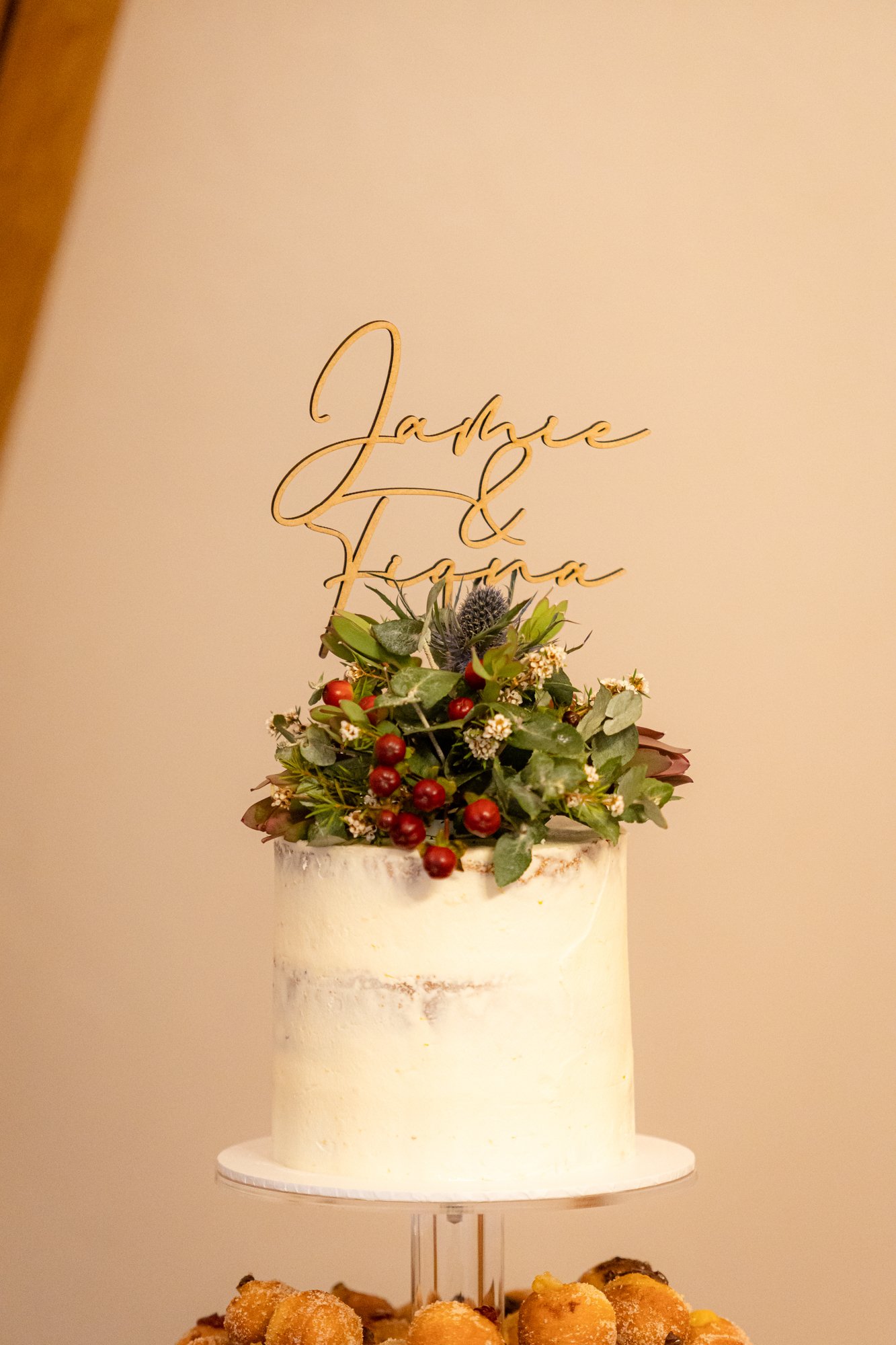 close up shot of white wedding cake 