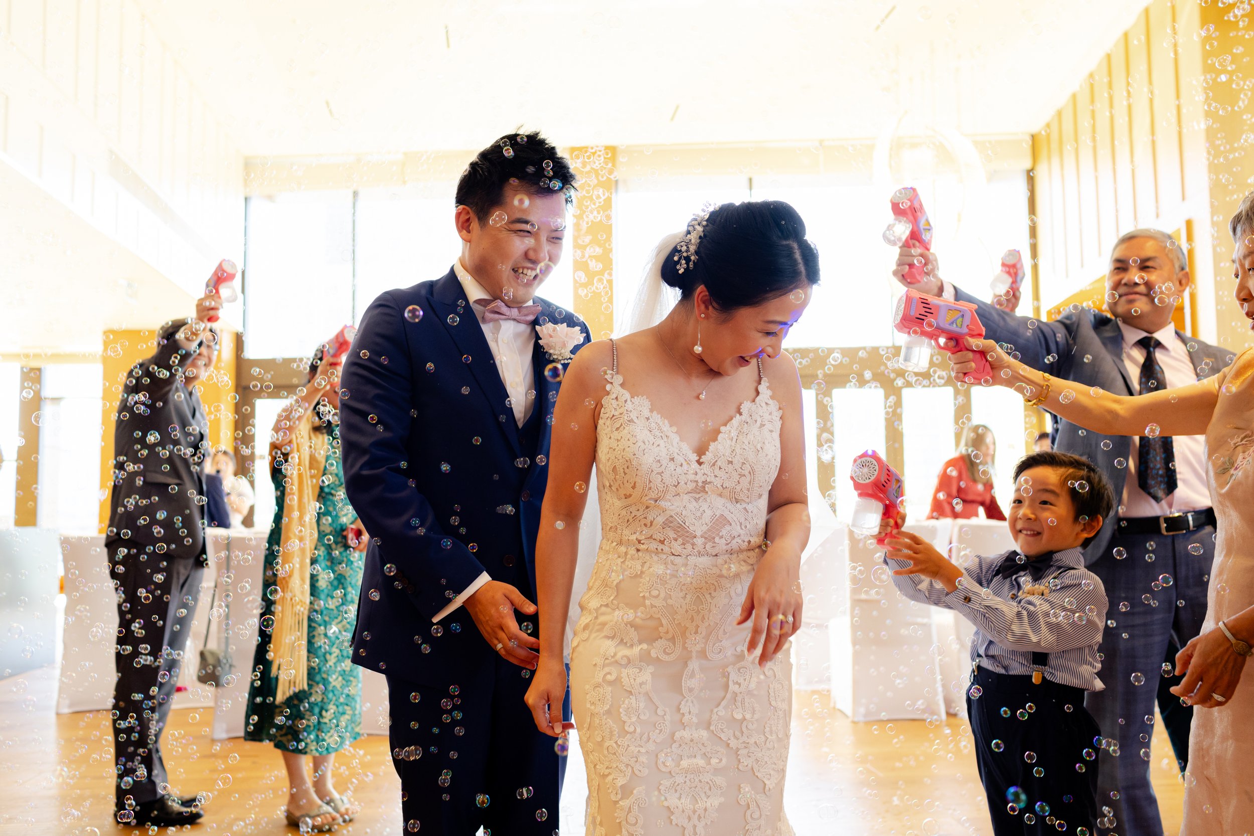 bubble machine at weddings