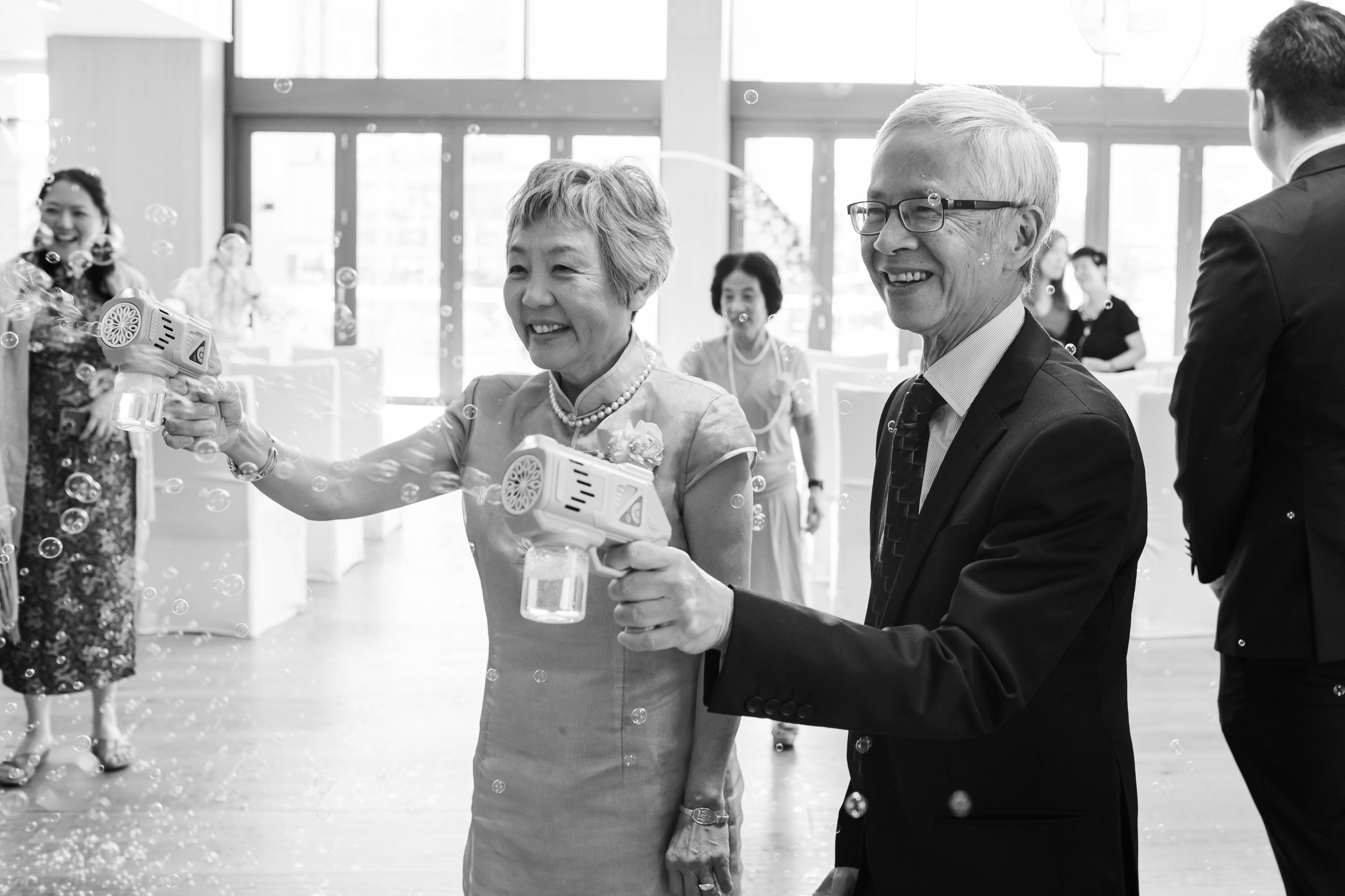 happy parents and great parents in a wedding