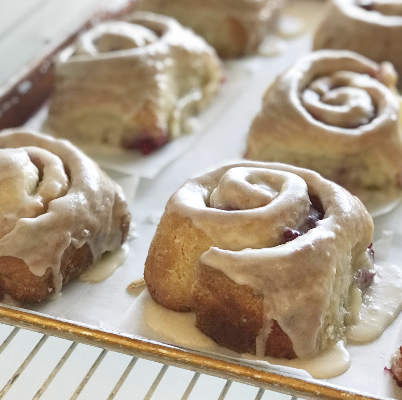 Take-N-Bake Raspberry Rolls