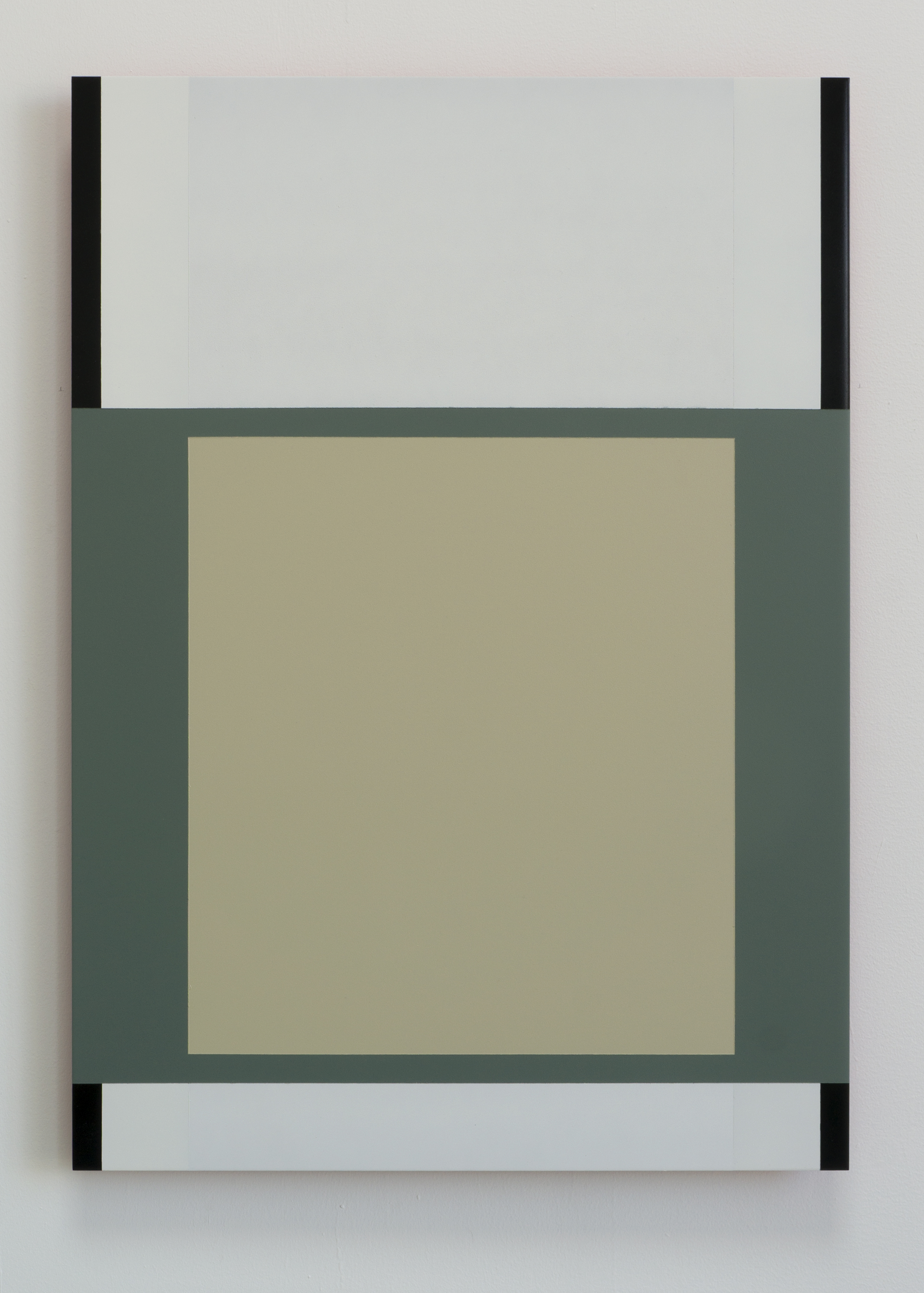  "Green Square"  2014  28" x 20",  spray paint on aluminum 