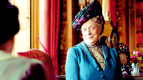 Smug Maggie Smith.gif