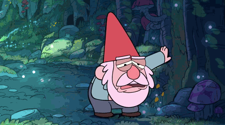 gnome rainbow vomit.gif