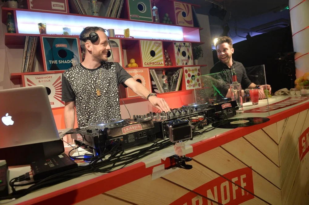 DJs spinning discs