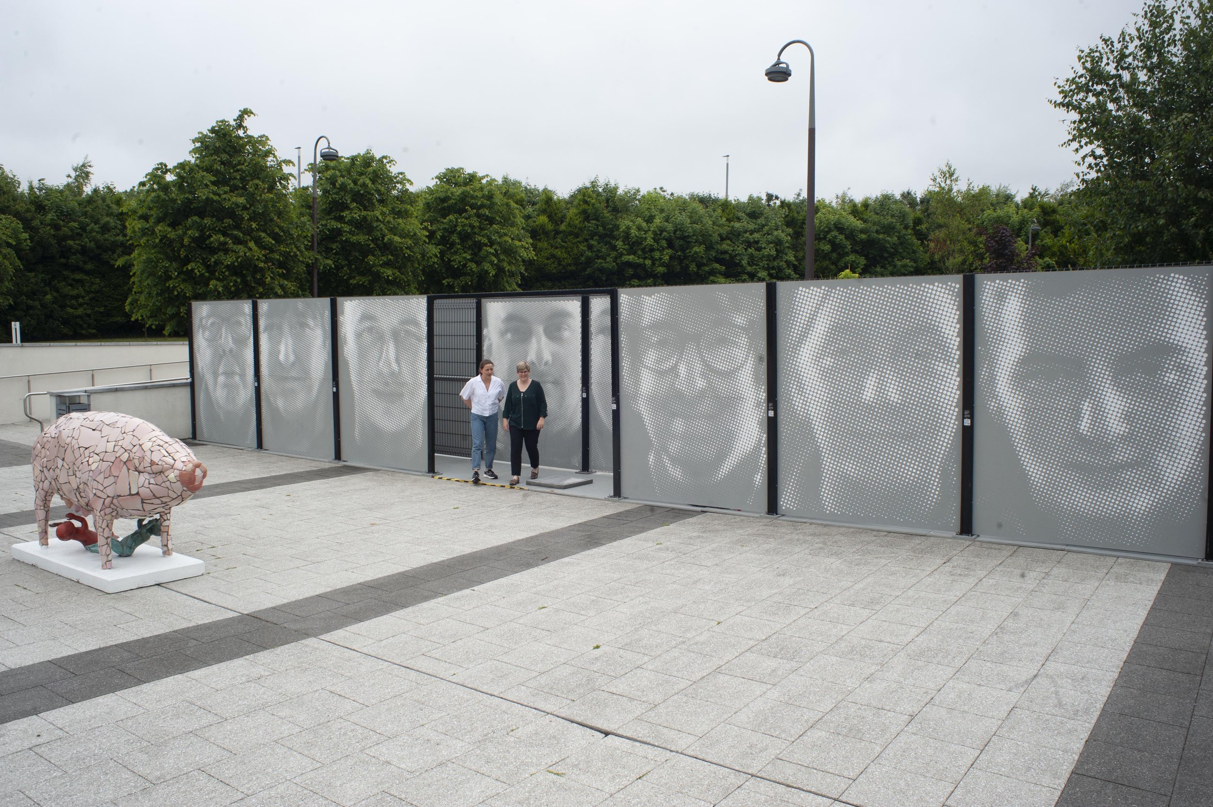 Peace Wall Stories Installation at FE McWilliams Gallery Banbridge