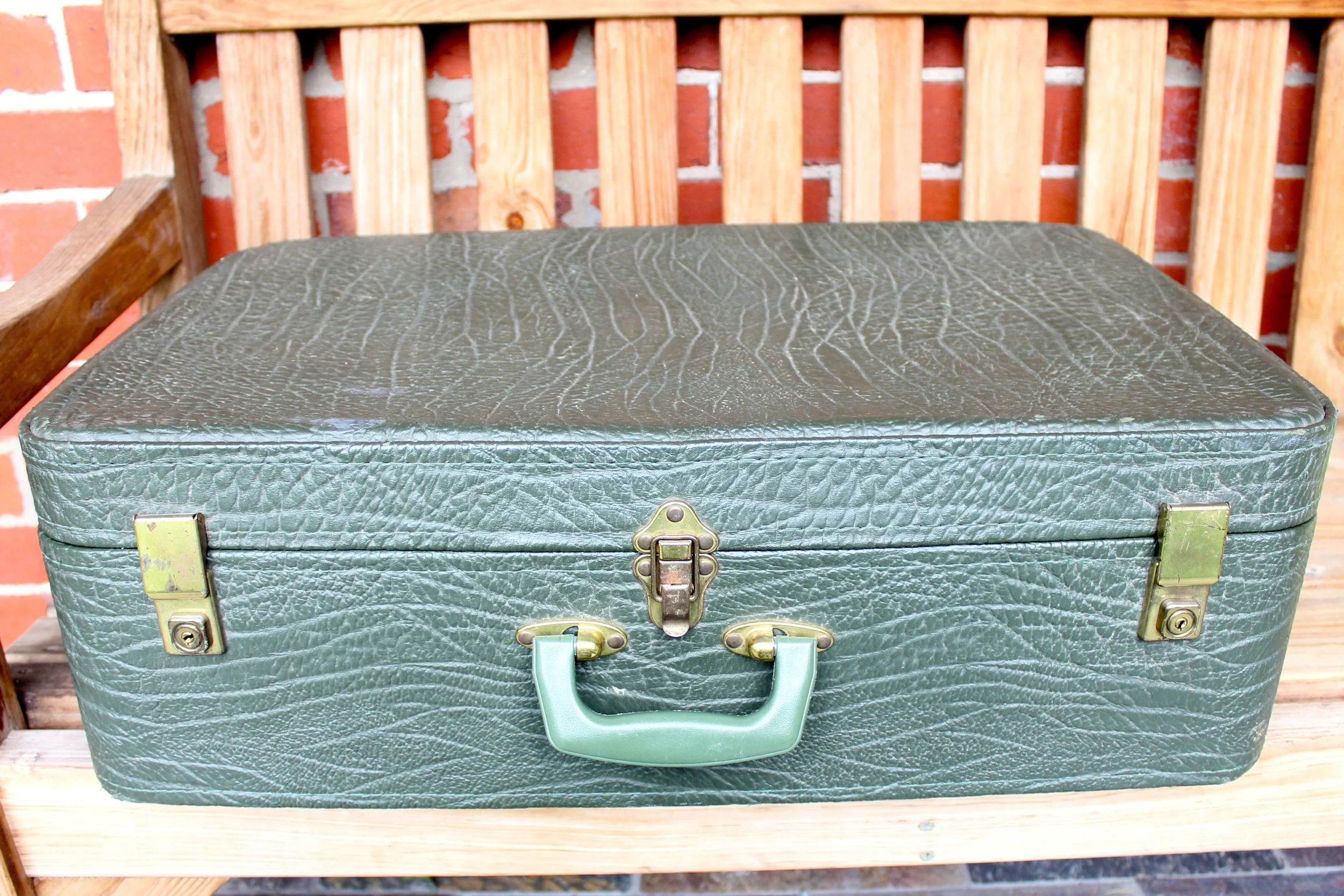 Vintage Green suitcase