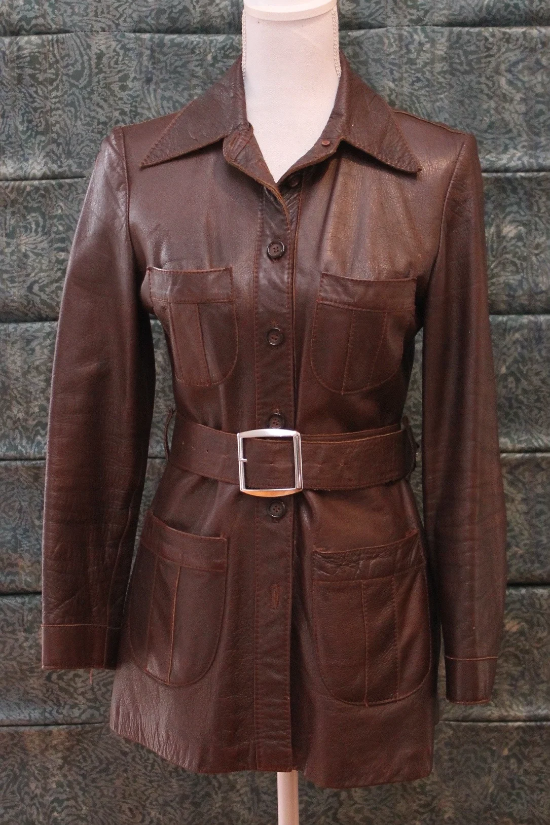 The House of Merivale and Mr John - Classic Leather trench 1970's