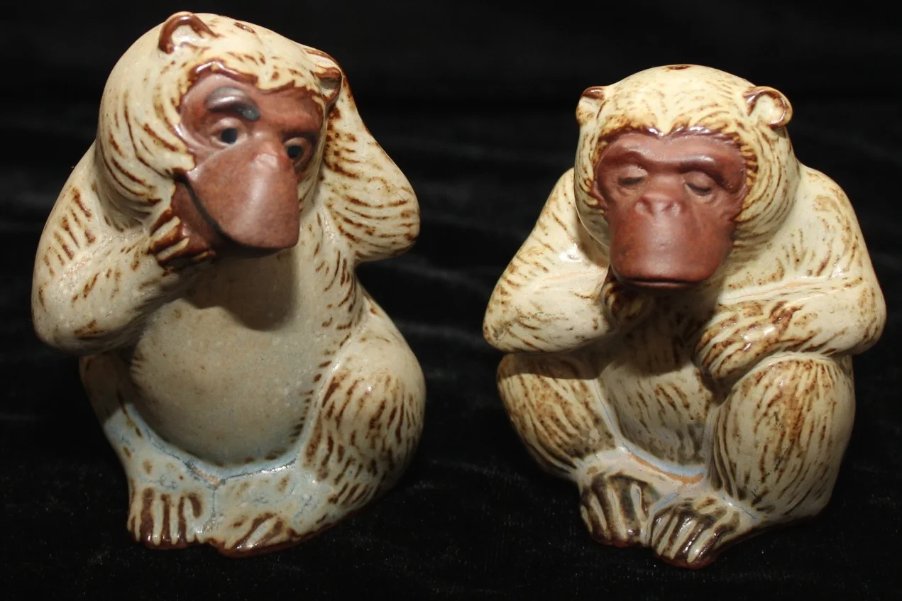 Tempo Monkey Salt and Pepper Shakers