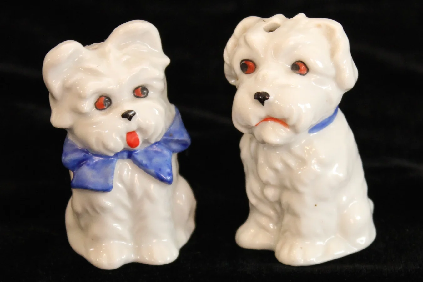 White Terrier Salt and Pepper Shakers