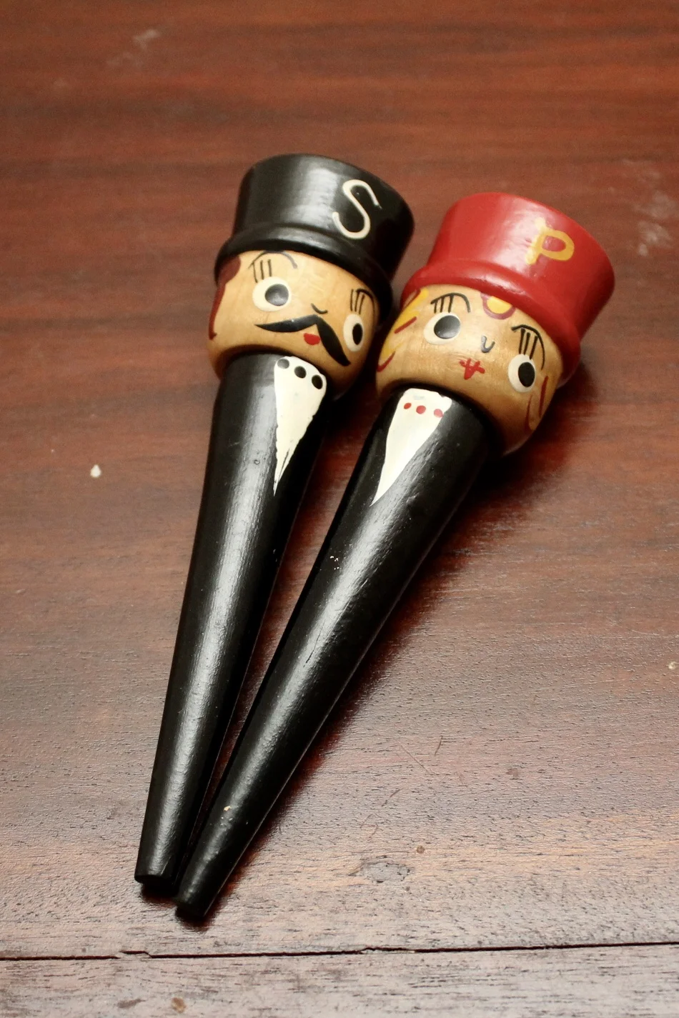 Tuxedo and Top Hat Salt and Pepper Shakers