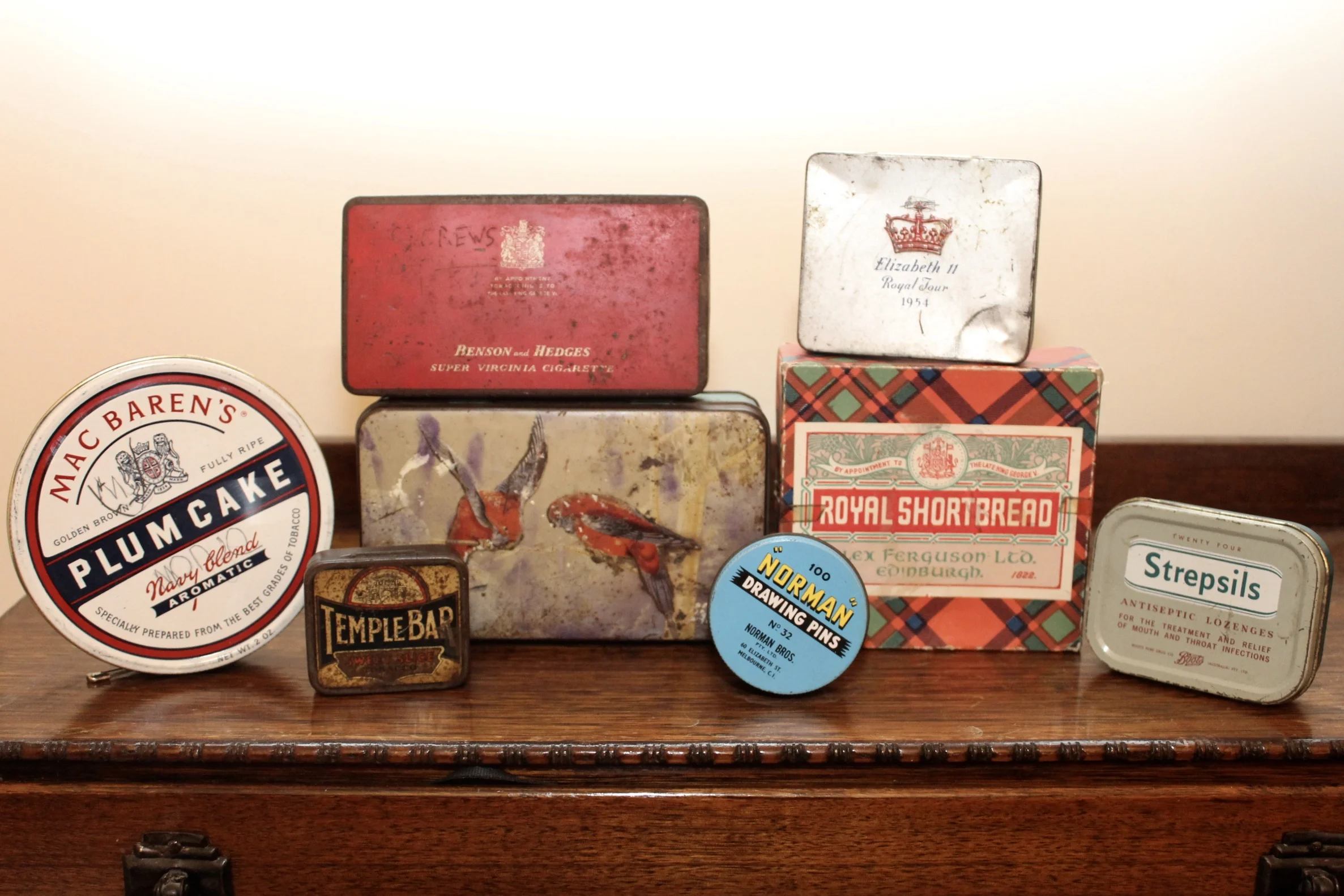Vintage Tobacco, Cigarette and Confectionary Tins