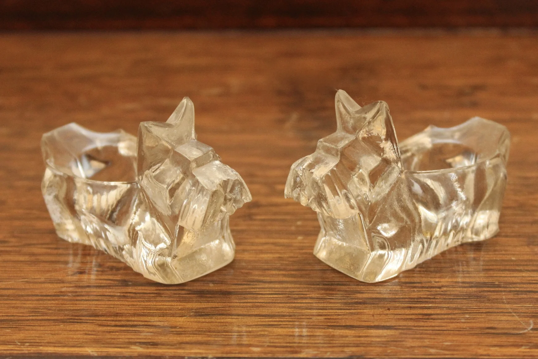 Terrier Salt and Pepper Pots - Glass