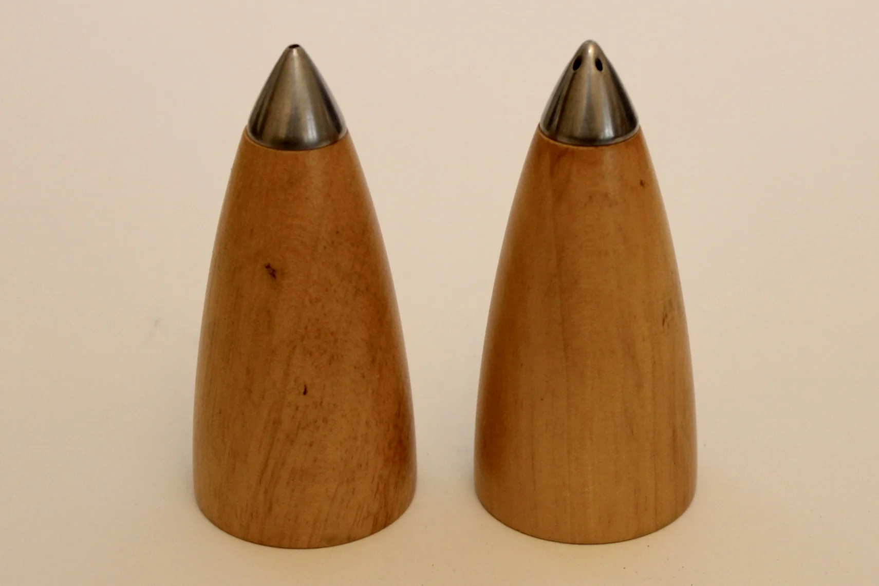 Retro Teak Salt and Pepper Shakers - Atomic