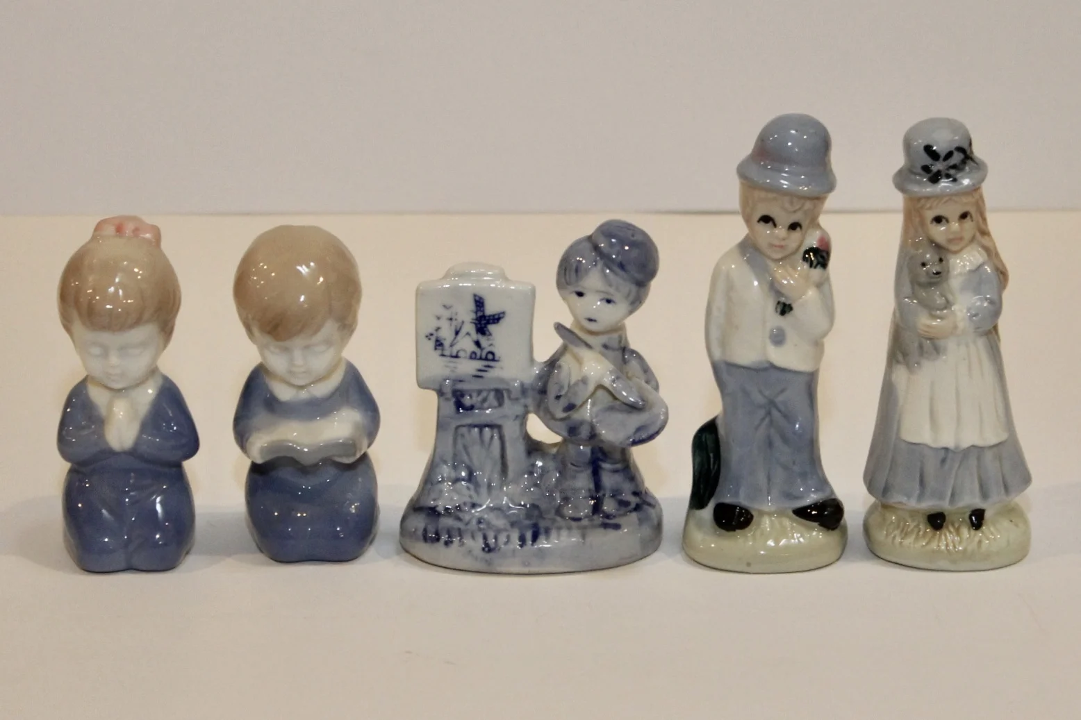 Vintage Boy and Girl Ceramic Figurines