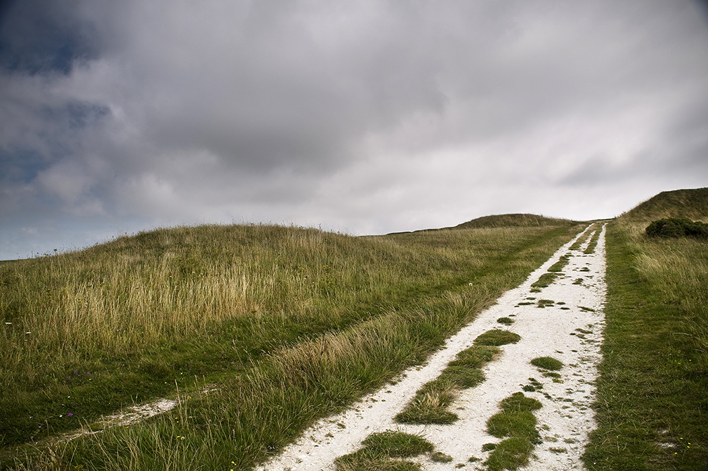 Afton Down Bronze Age barrow cemetery in the midst of the Freshwater Golf Club