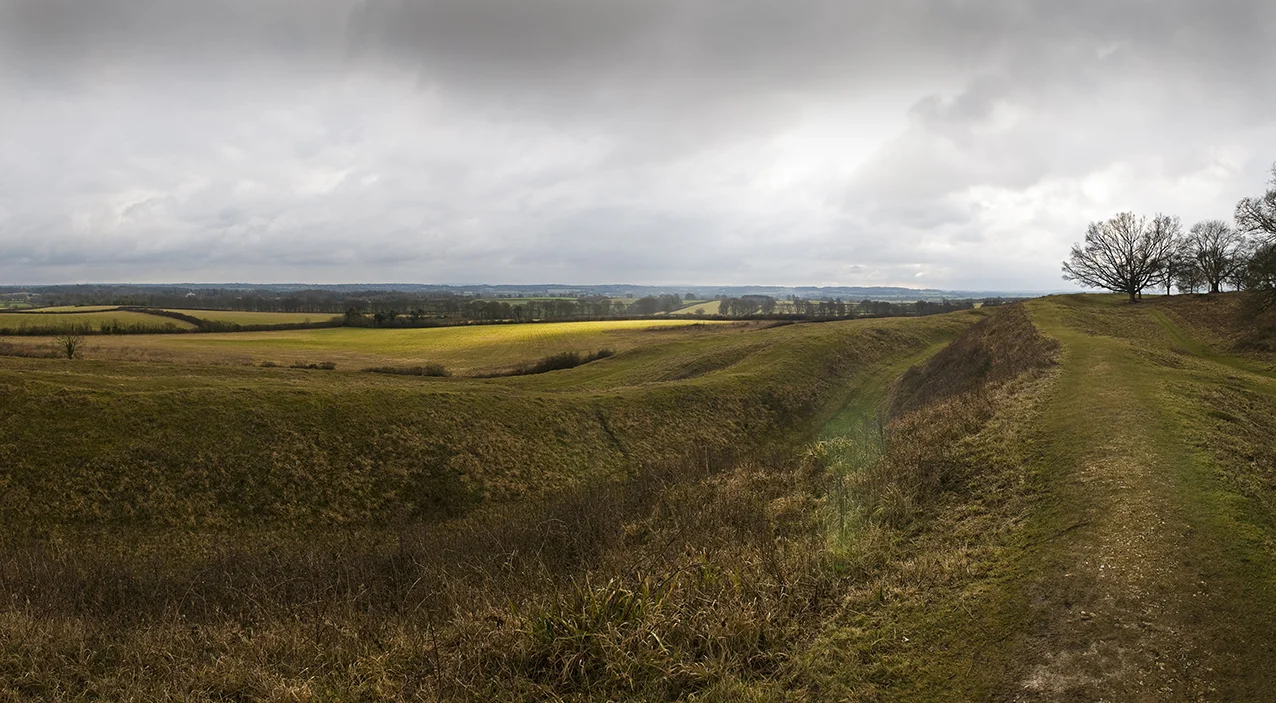 View from the inner ramparts of this multivalate fort